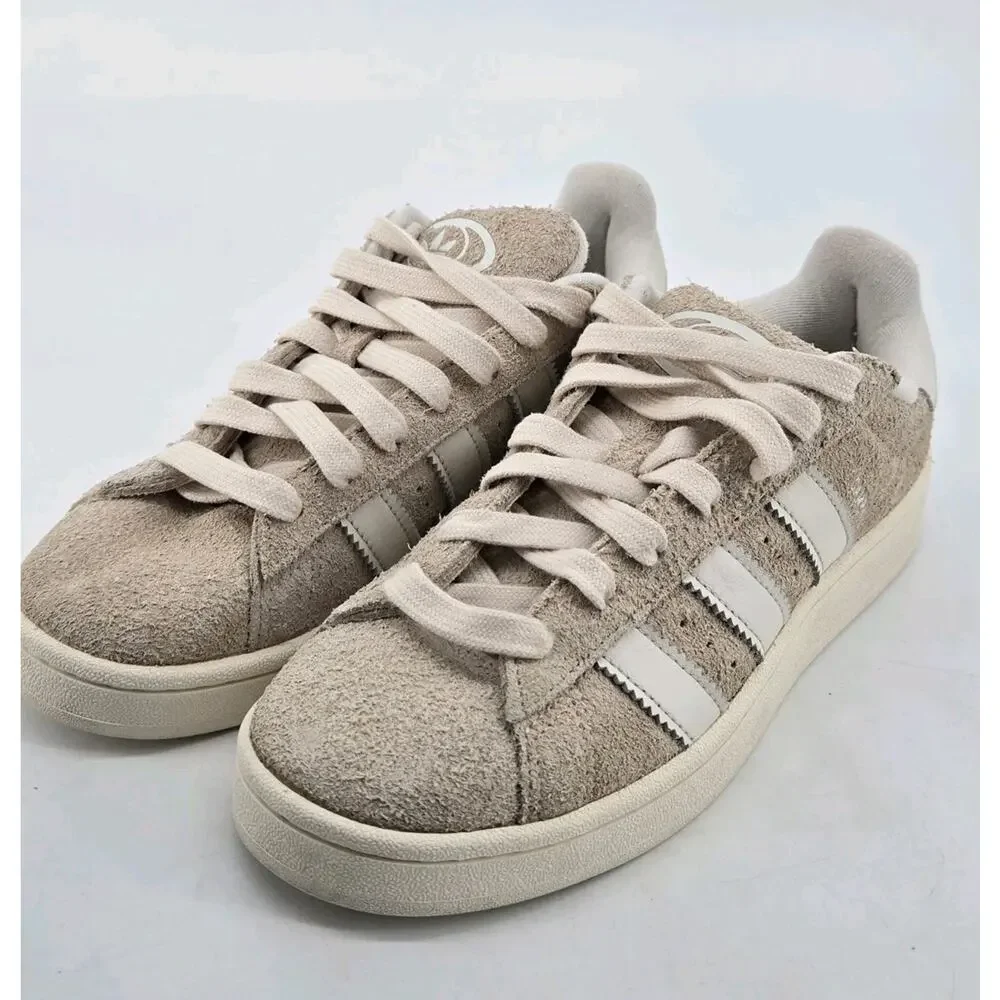 Adidas Campus 00s Mens Suede Retro Skate Beige Trefoil Logo Sneaker Shoes Sz 8